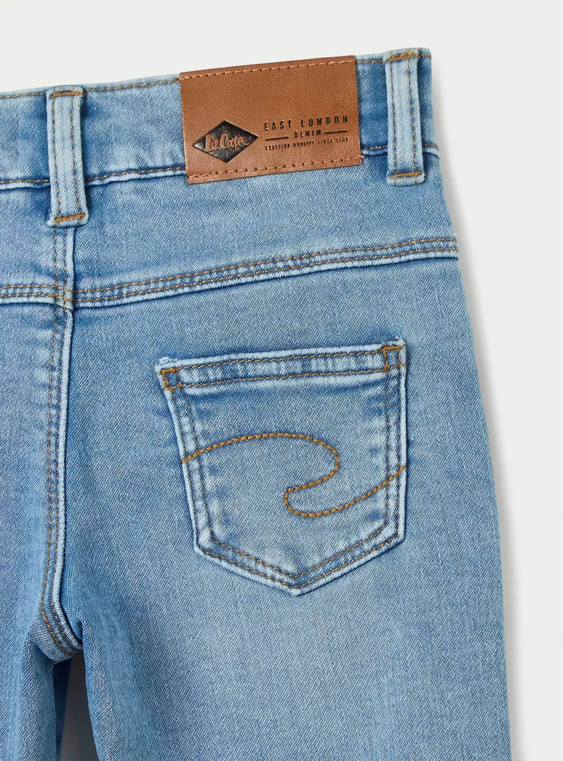 Lee Cooper Boys Slim Fit Solid Jeans-4