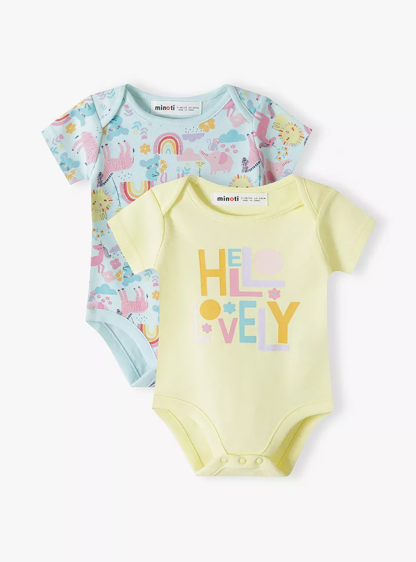 Minoti 2-Piece Printed Short Sleeves Bodysuits-2