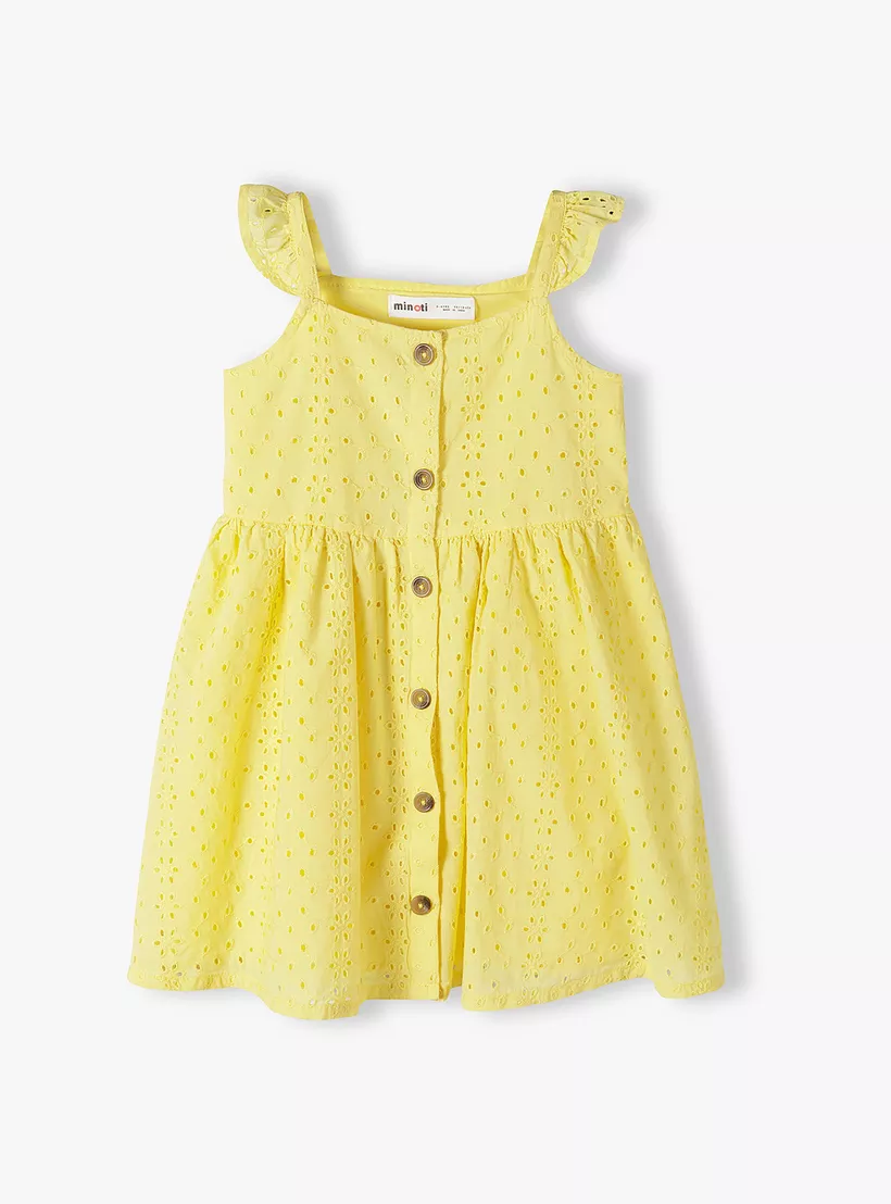 Minoti Embroidered Cap Sleeves Dress-2