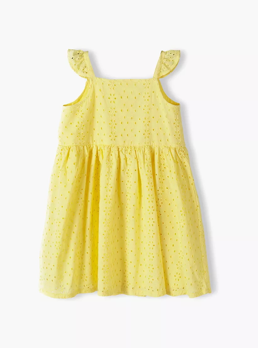 Minoti Embroidered Cap Sleeves Dress-4