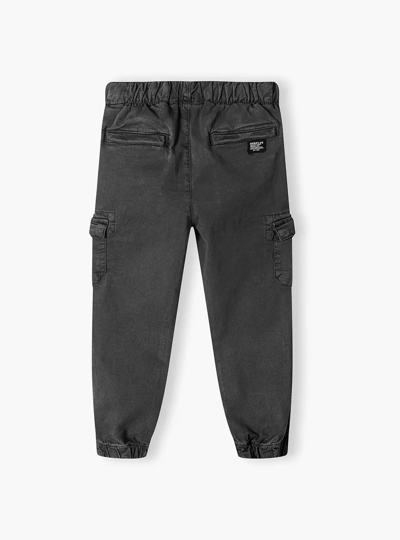 Minoti Solid Elasticated Joggers-2