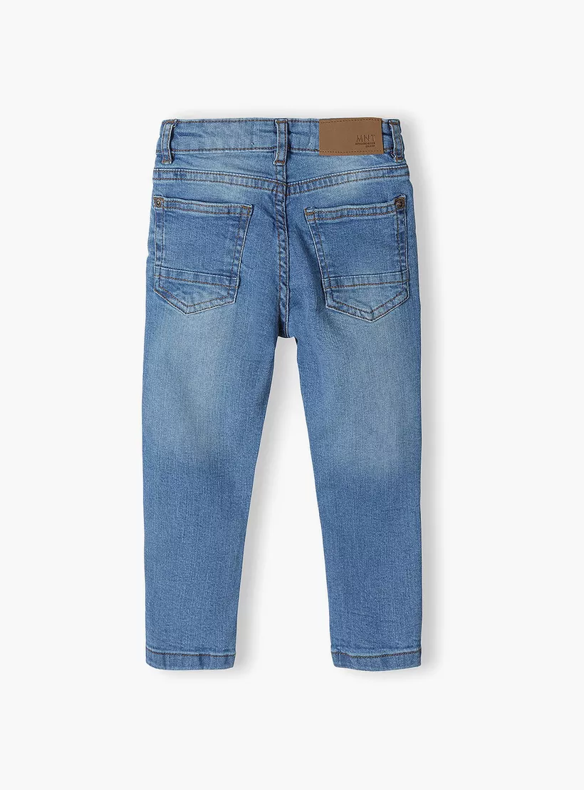 Minoti Solid Regular Fit Denim Jeans-2