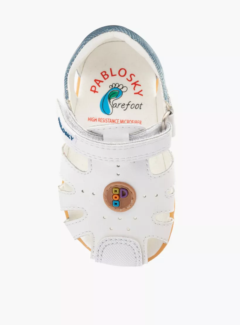 Pablosky Boys' Strap Sandals with Hook and Loop Closure-3