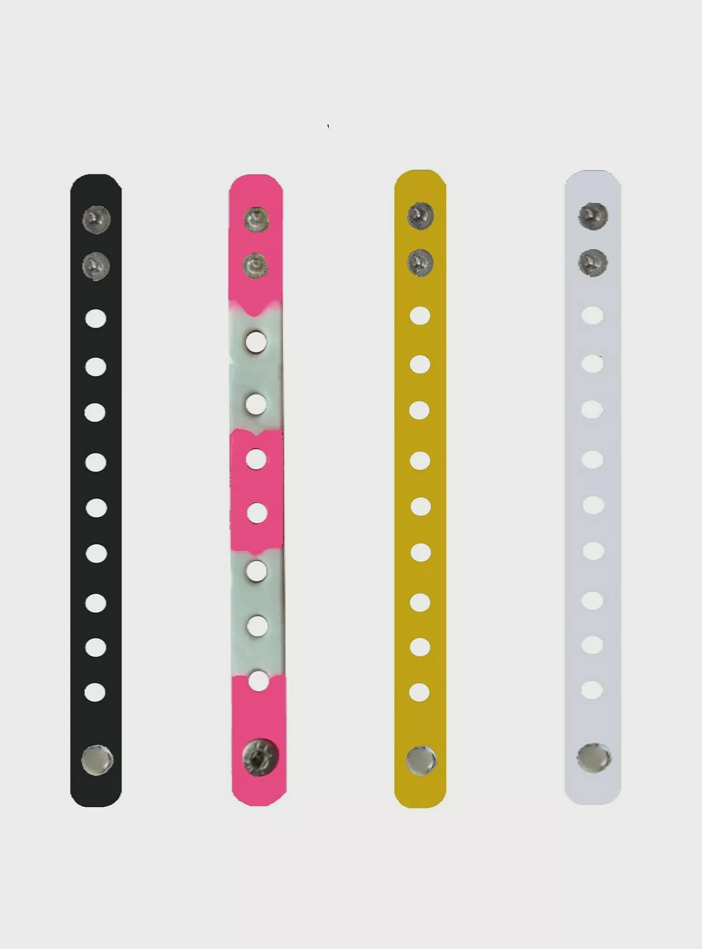 Pikkaboo Rubber Wristband, Black-2