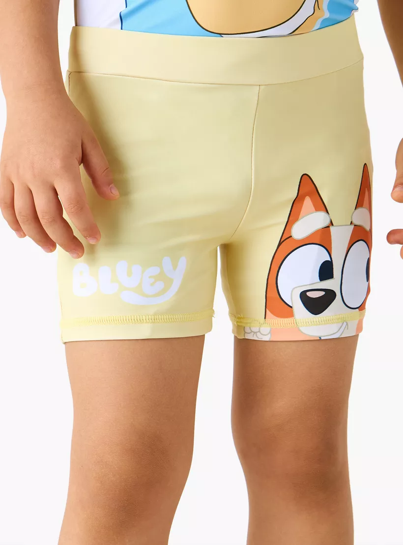 Printed Swim T-shirt and Shorts Set-3