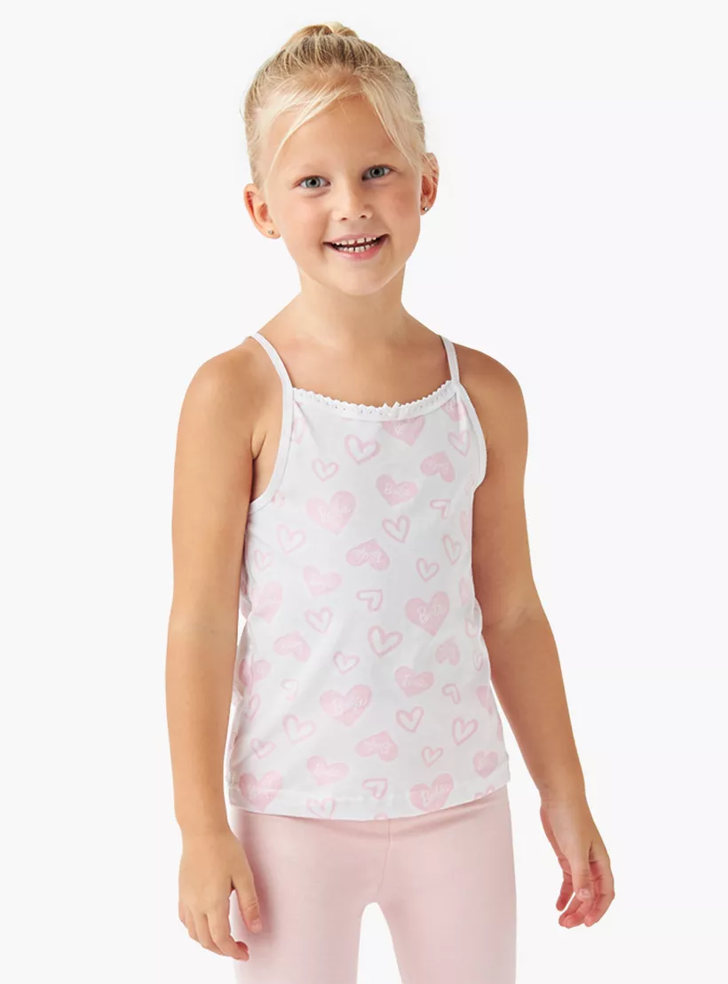 Printed Vest with Bow Accent - Set of 3-2