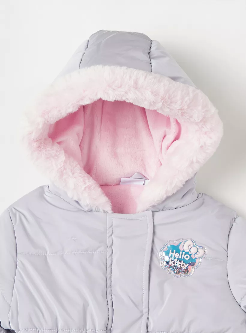 Sanrio Hello Kitty Embellished Heavy Jacket with Long Sleeves-4