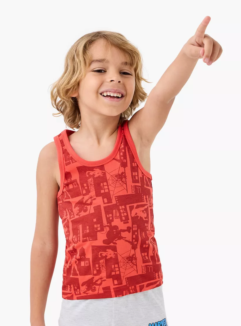 Spider-Man All-Over Print Vest - Set of 3-4
