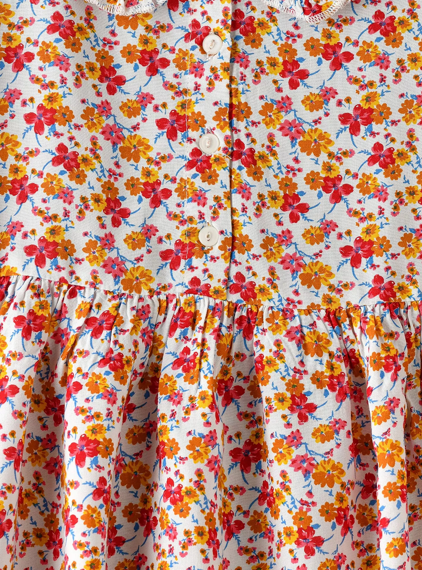 UniqKidz Floral Printed Long Sleeves Dress-3
