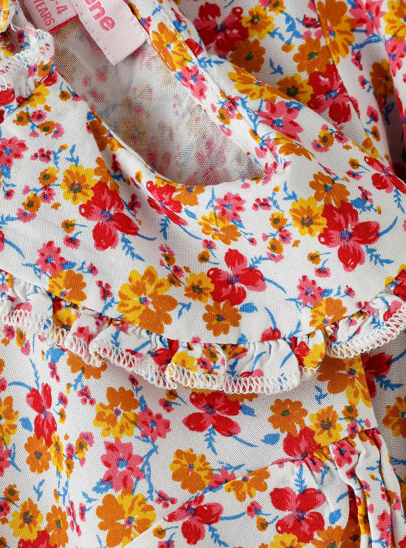 UniqKidz Floral Printed Long Sleeves Dress-4