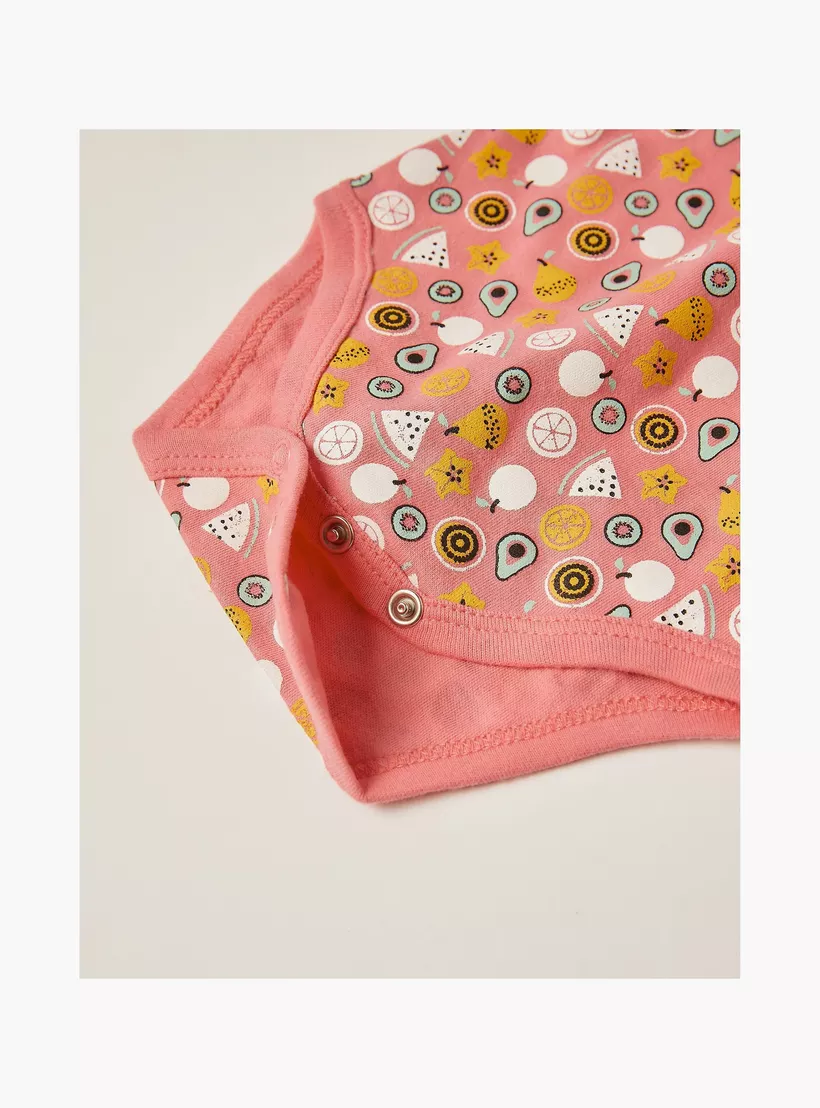 Zippy 5-Piece Printed Long Sleeves Bodysuits -3