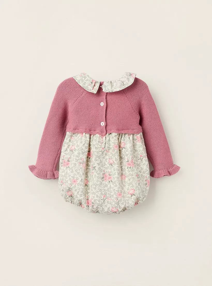 Zippy Floral Printed Long Sleeves Bodysuit-2