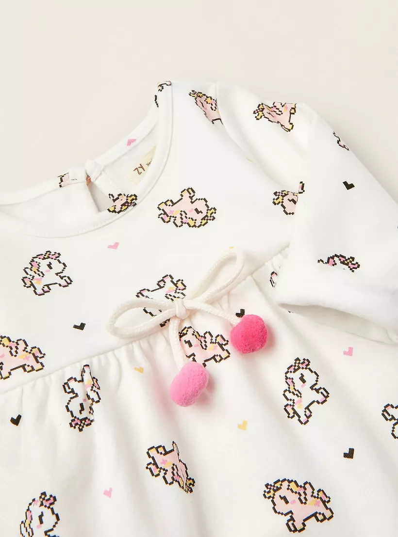 Zippy Printed Dress-3