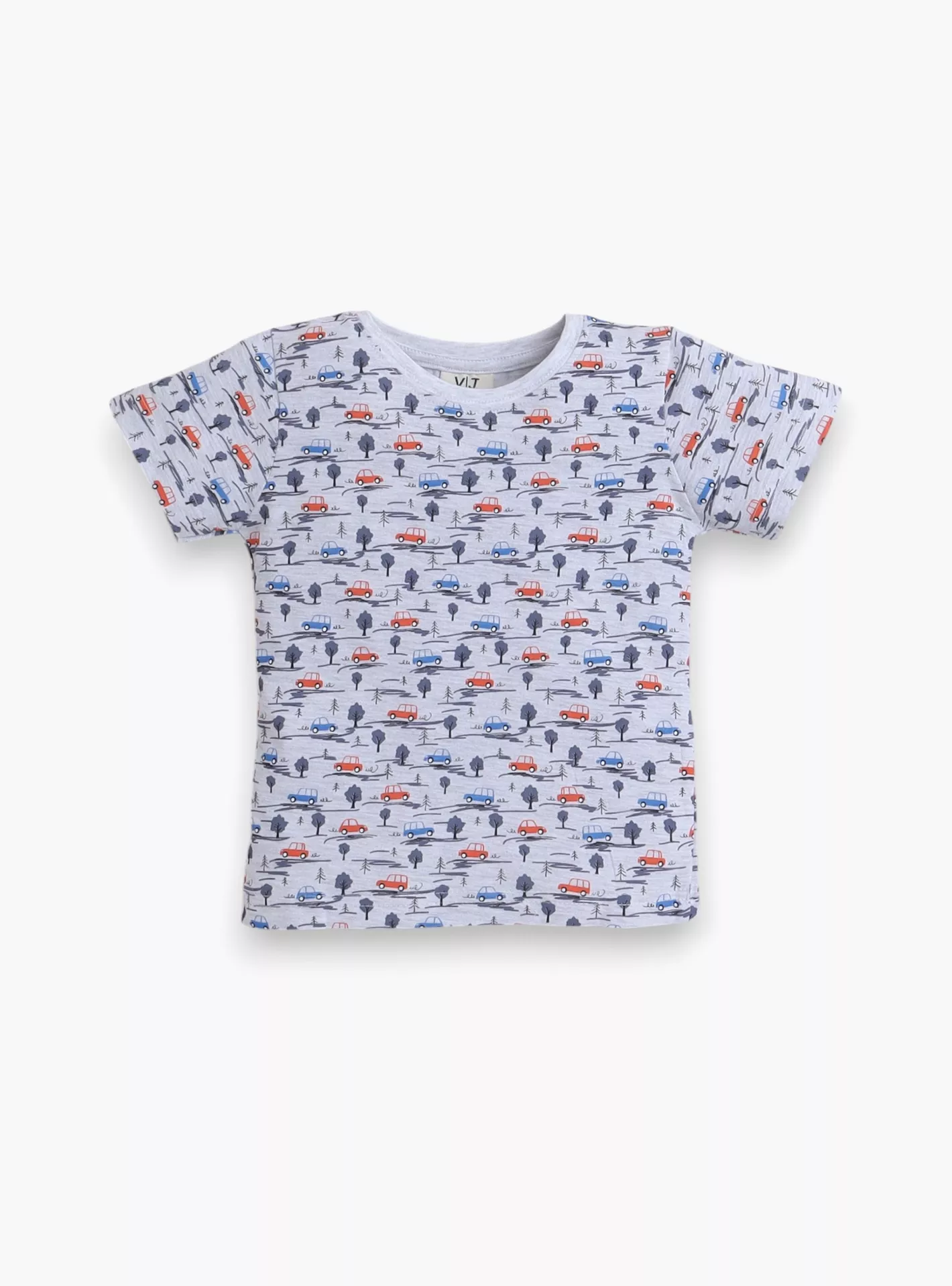 2-Piece Printed Short Sleeves T-Shirt with Joggers-2