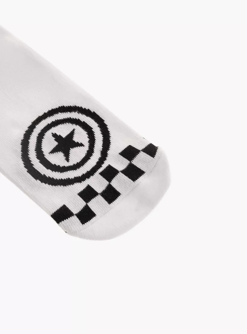 Avengers Print Ankle Length Socks - Set of 3-3