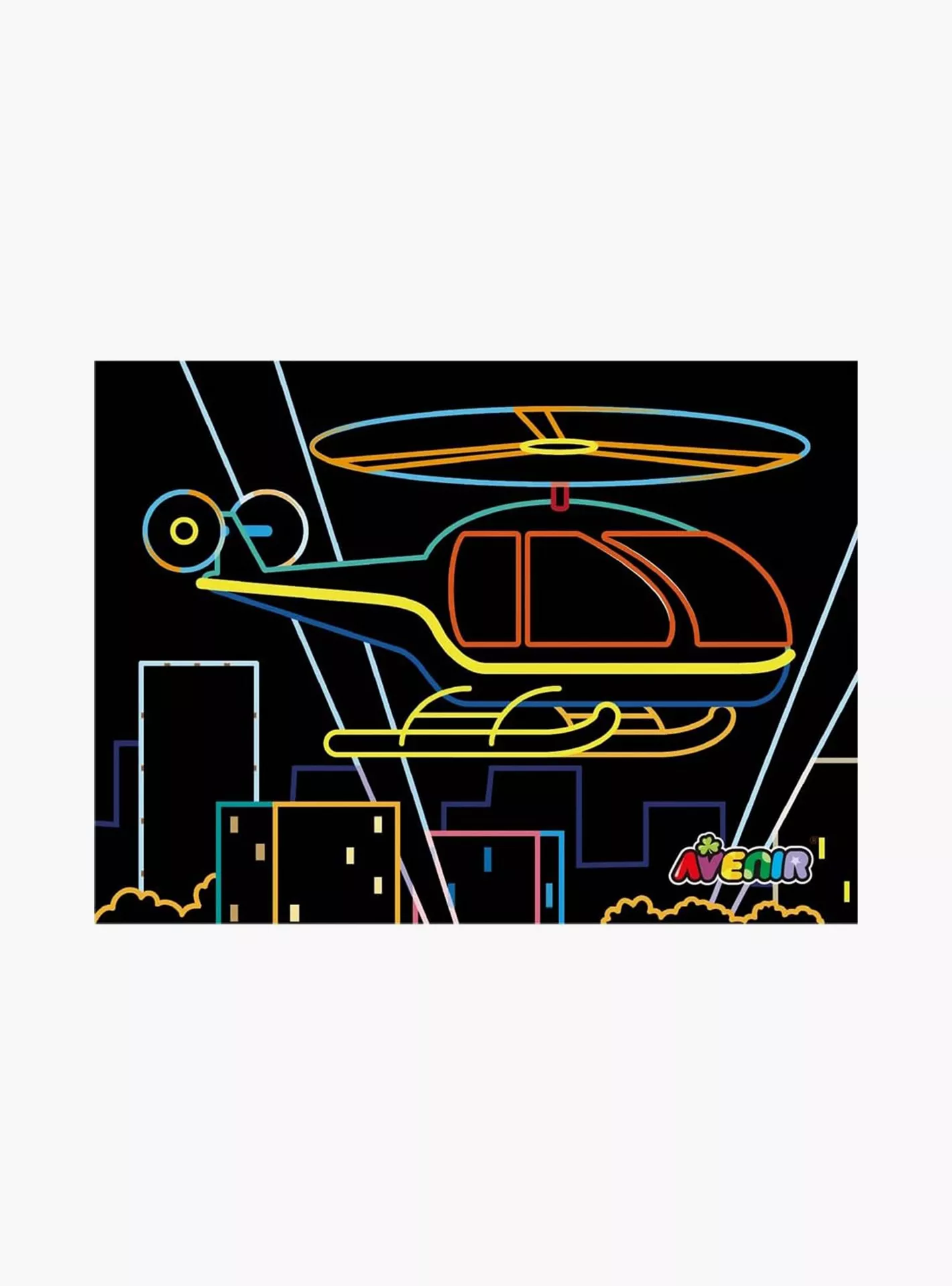 Avenir Scratch Art Kit, Transportation-2