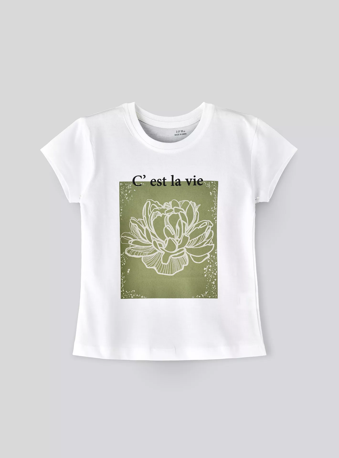 Babyqlo Floral Short Sleeves T-Shirt-2