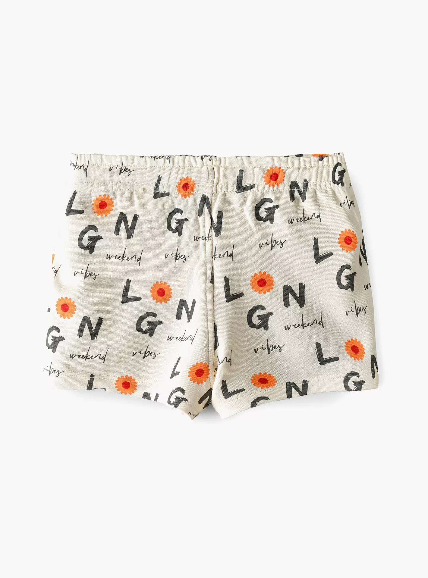 Babyqlo Weekend Vibes Printed Elasticated Shorts-2