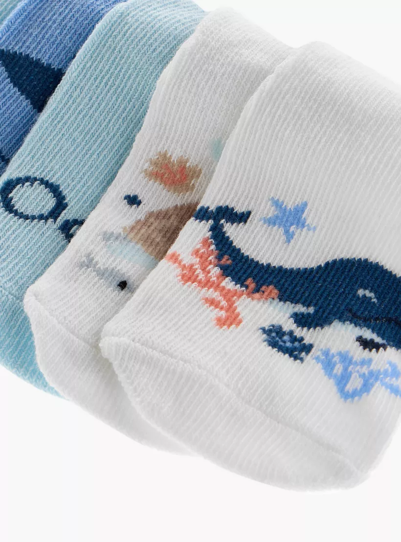 Barefeet Assorted Ankle Length Socks - Set of 5-4