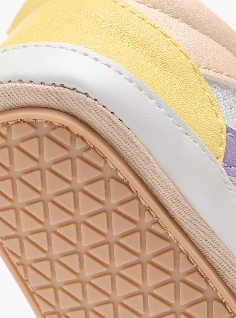 Barefeet Colourblock Shoes with Hook and Loop Closure-4
