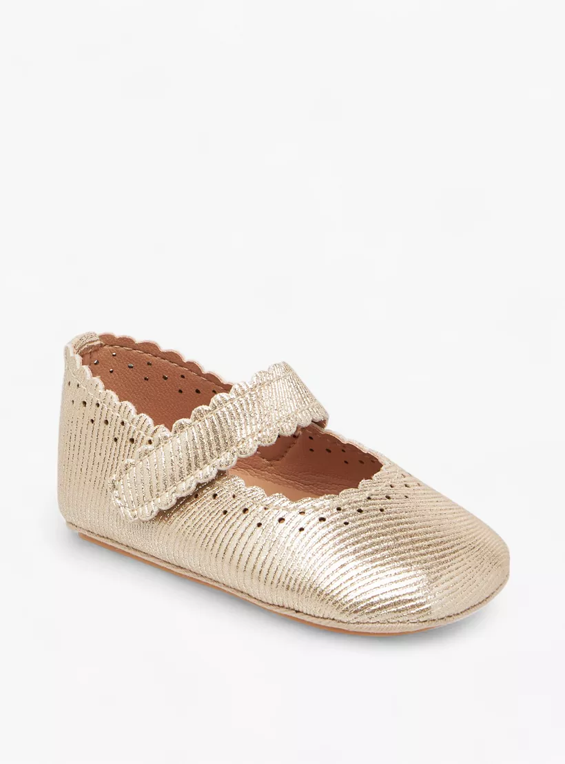 Barefeet Perforated Booties with Hook and Loop Closure-2
