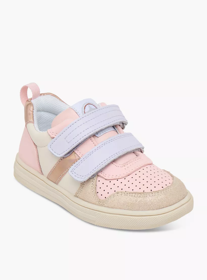 Barefeet Textured Sneakers with Hook and Loop Closure-2