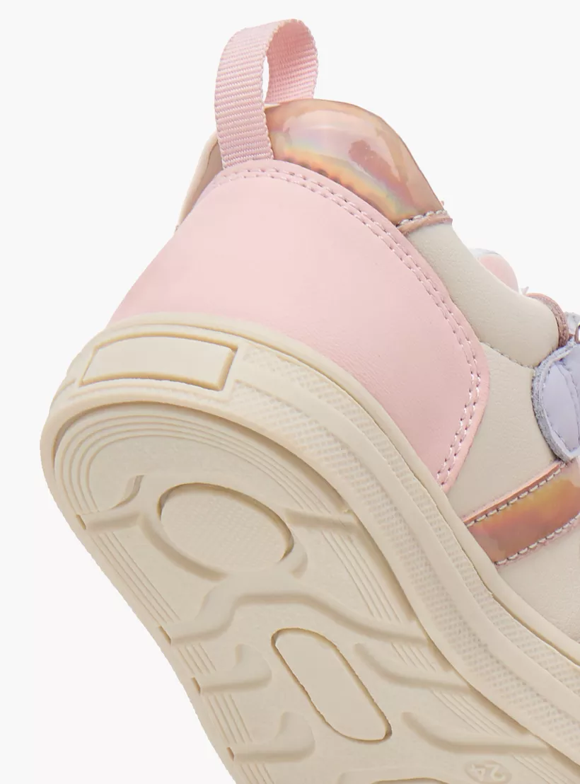 Barefeet Textured Sneakers with Hook and Loop Closure-4