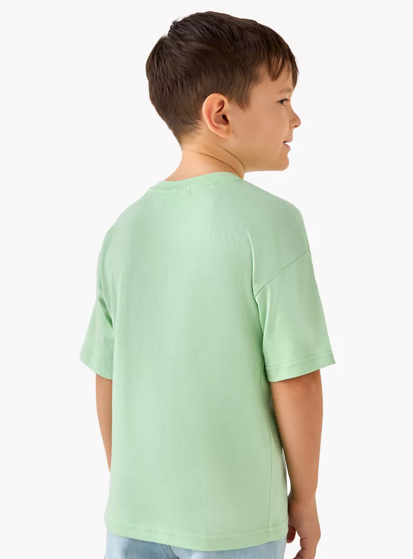 Bluey Printed Crew Neck T-shirt with Short Sleeves-3