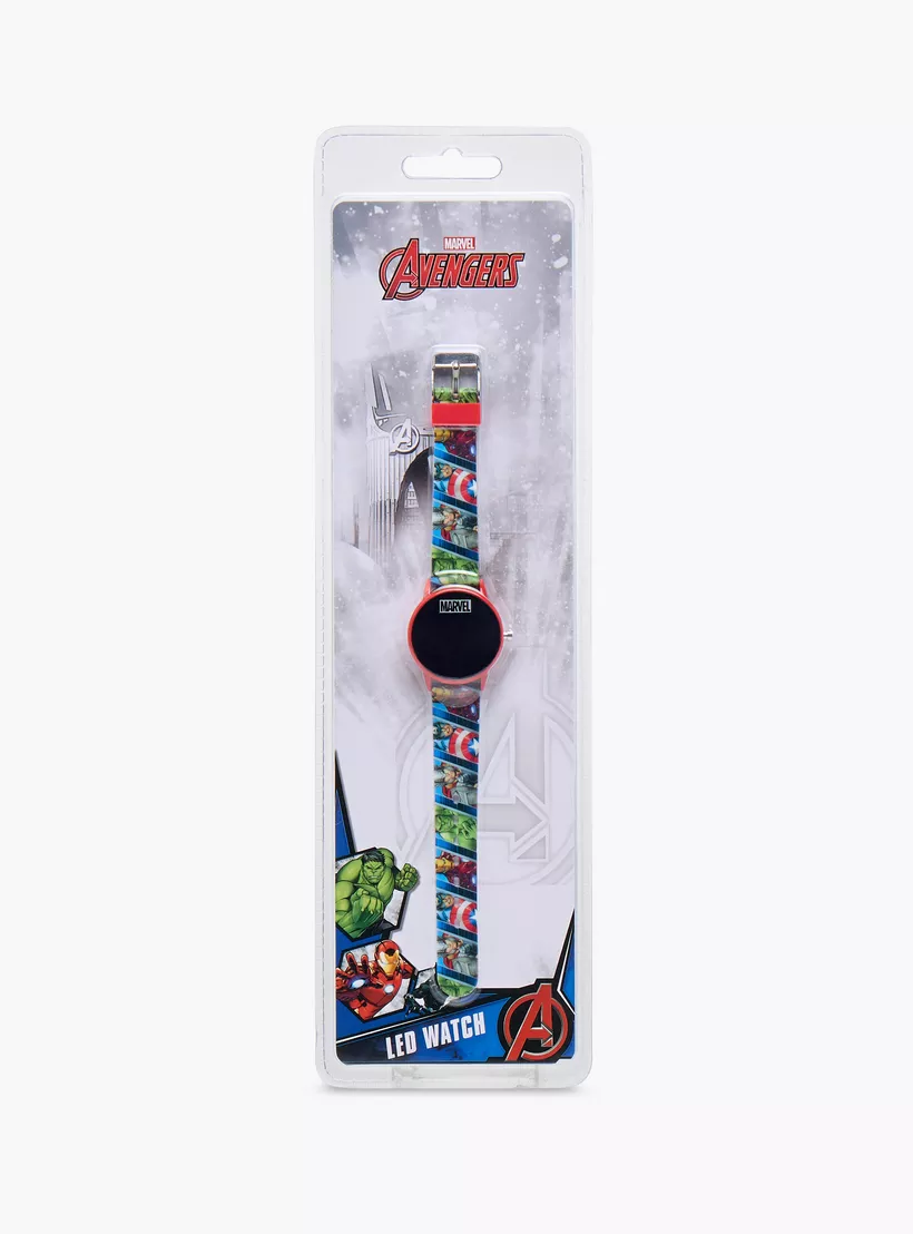 Disney Avengers Print LED Wristwatch-5