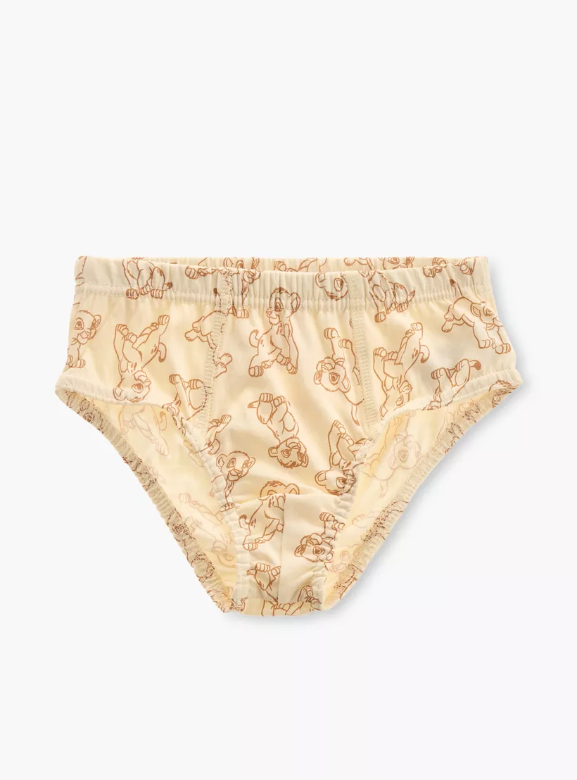 Disney Lion King Print Briefs - Set of 3-4