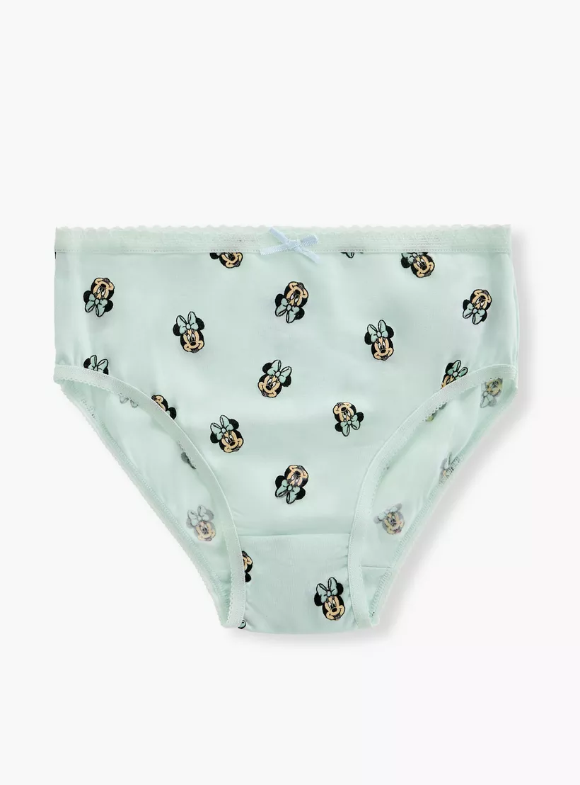 Disney Minnie Mouse Print Briefs with Elasticated Waistband - Set of 3-2