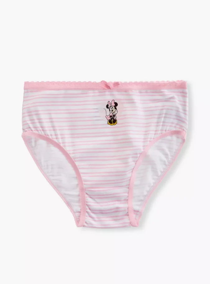 Disney Minnie Mouse Print Briefs with Elasticated Waistband - Set of 3-3