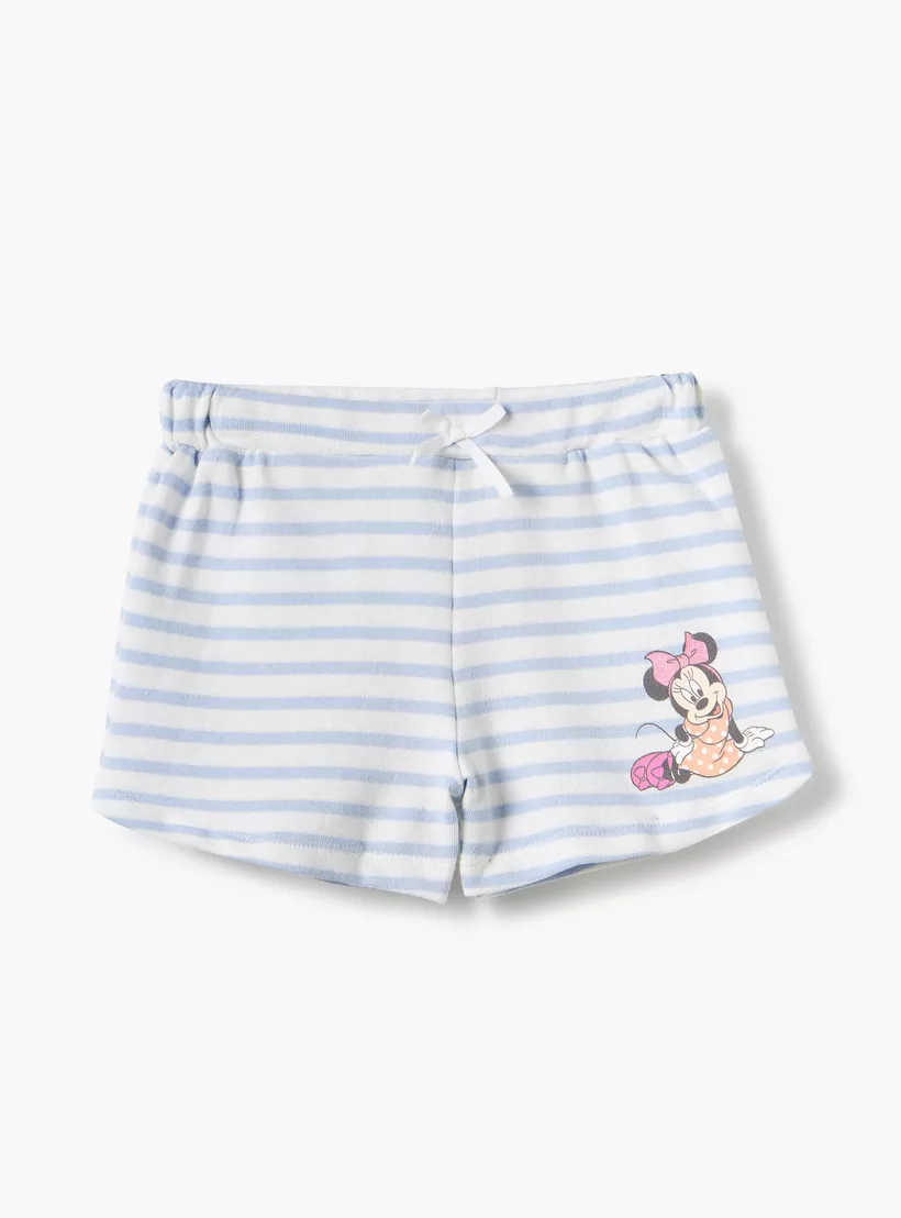 Disney Minnie Mouse Print Shorts with Elasticated Waistband - Set of 22