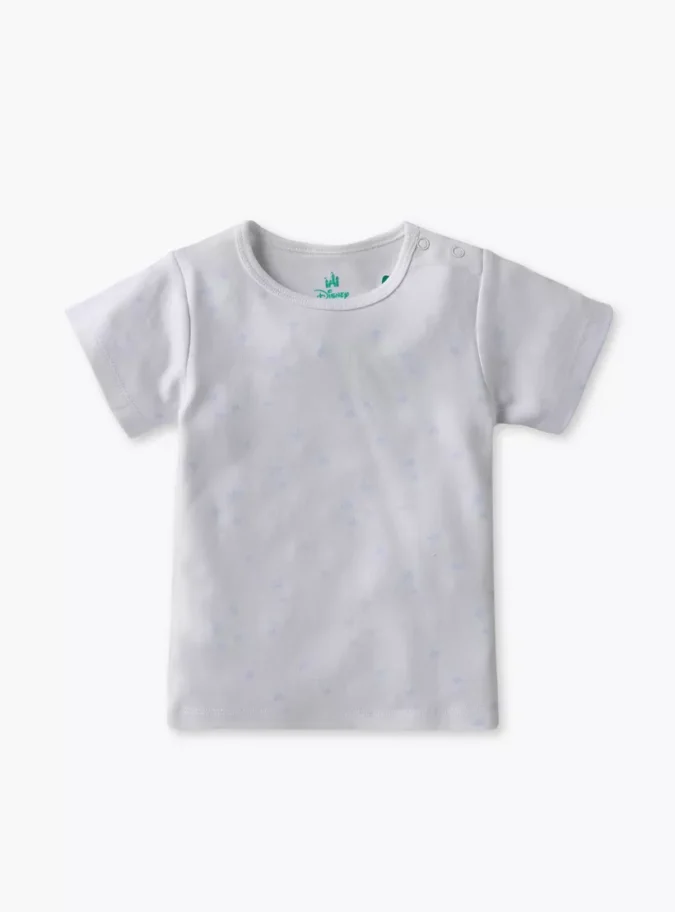 Disney Stitch Print Dungaree and T-shirt Set-2