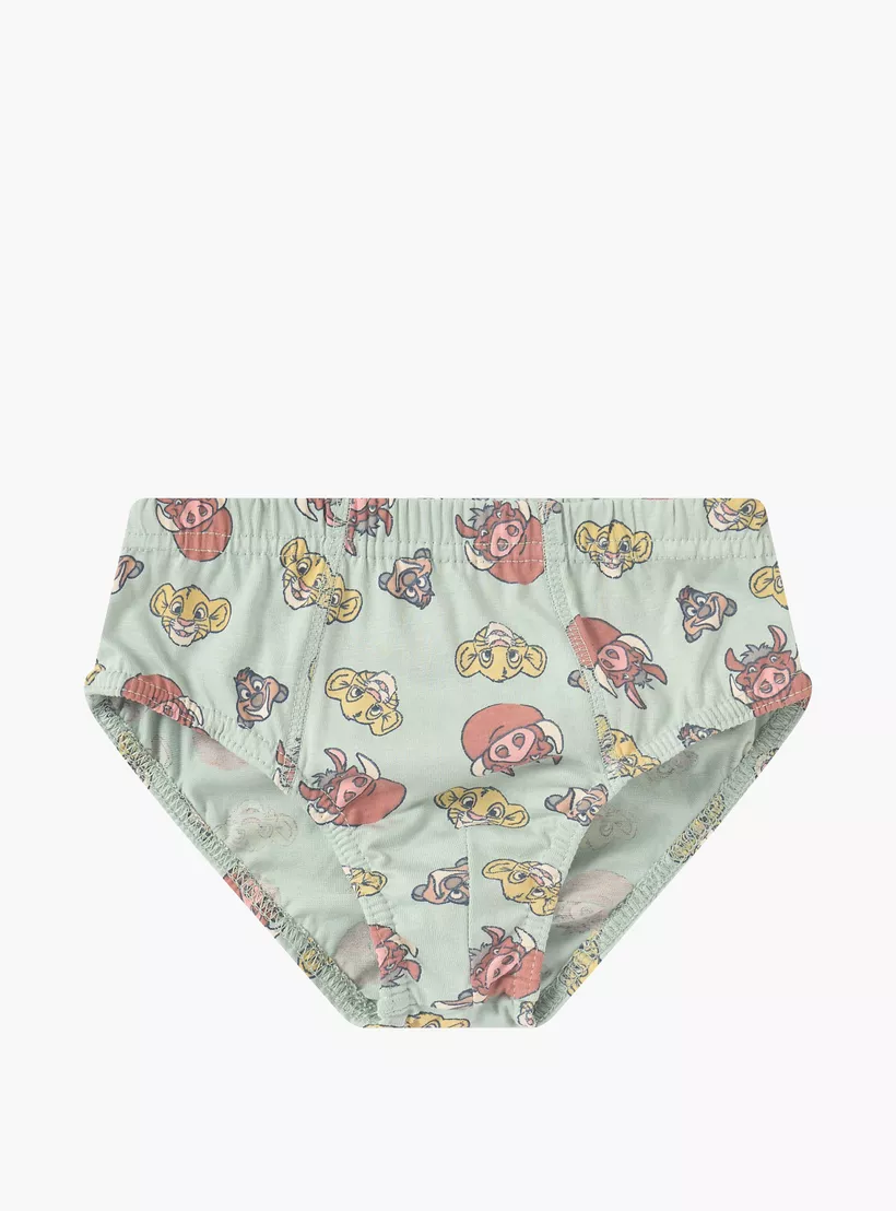 Disney The Lion King Print Briefs - Set of 3-4