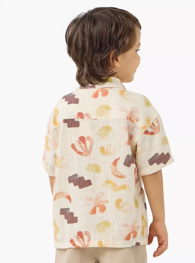 Eligo Printed Shirt with Short Sleeves-3