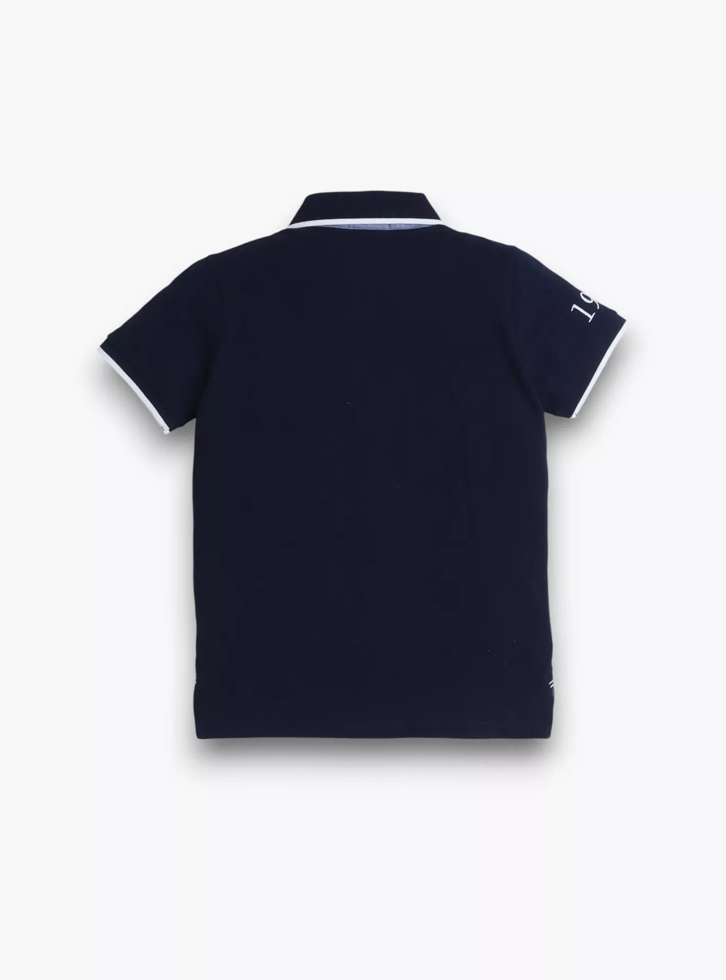 Embroidered Short Sleeves Polo T-Shirt-3