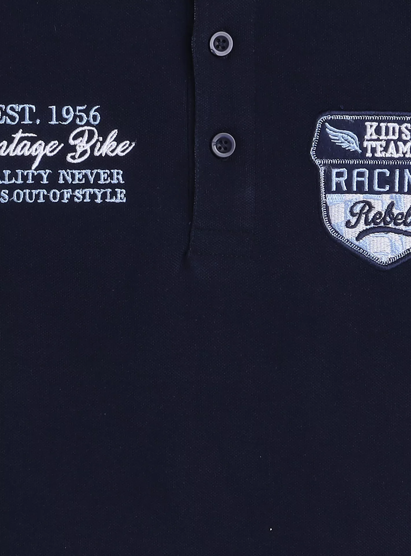 Embroidered Short Sleeves Polo T-Shirt-4