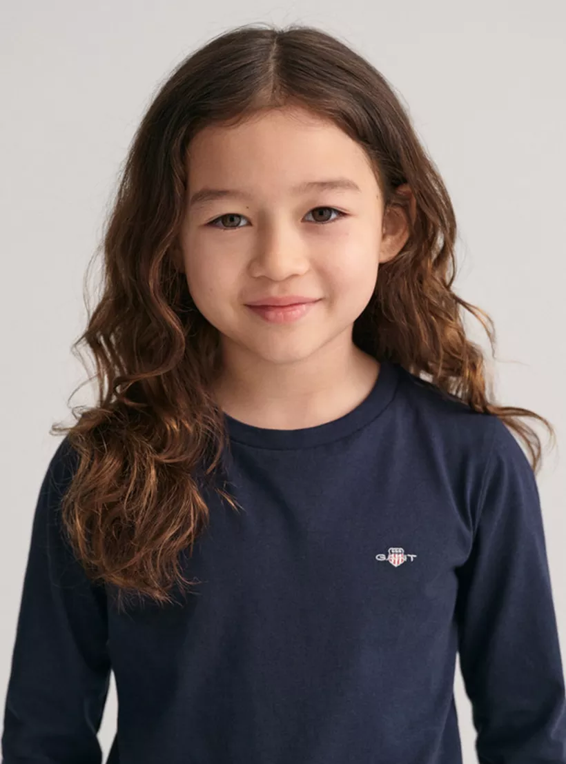 GANT Solid Long Sleeves T-Shirt-2