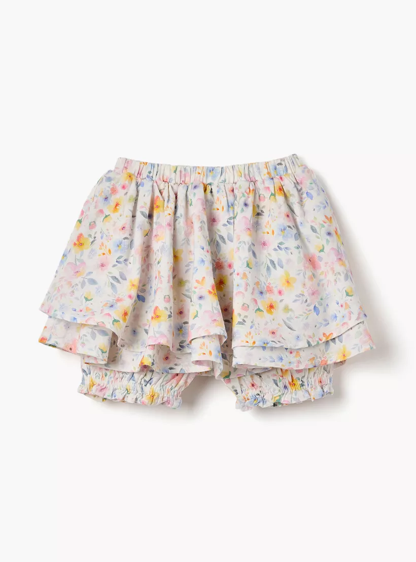 Giggles Floral Print Skort-2