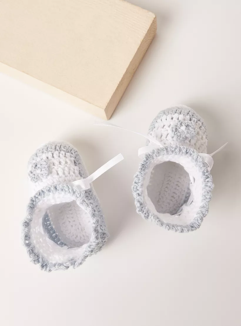 Giggles Textured Slip-On Booties-1