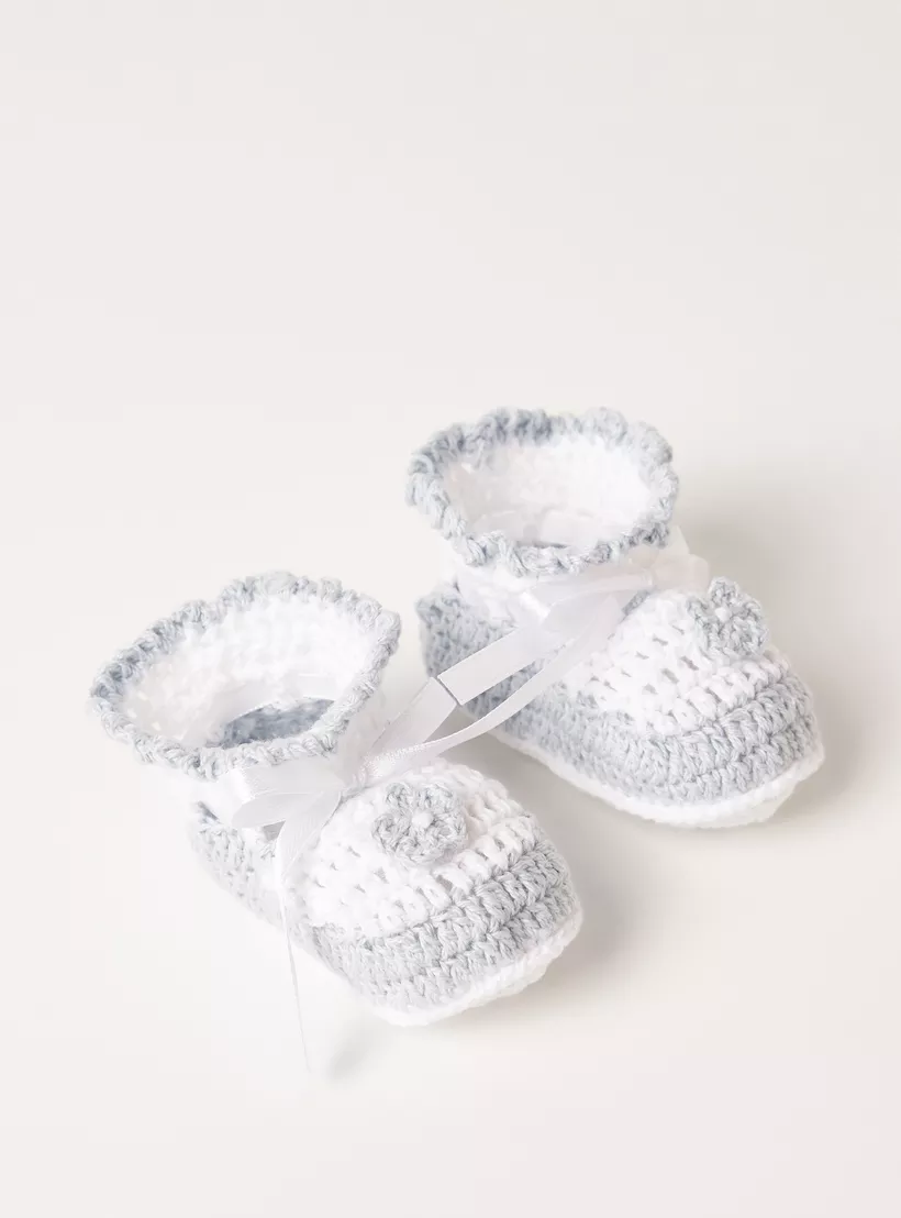 Giggles Textured Slip-On Booties-2
