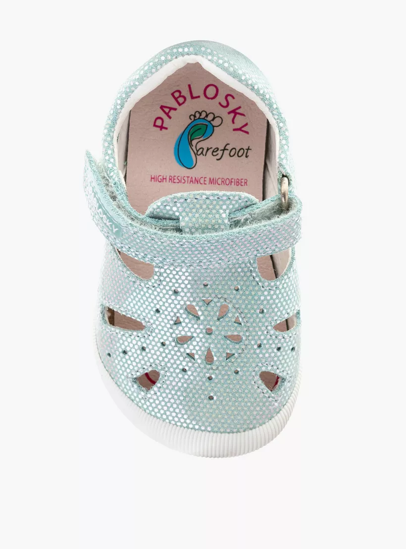 Girls' Textured Booties with Hook and Loop Closure-3