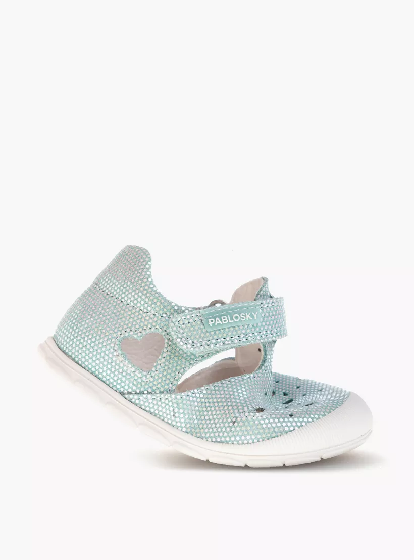 Girls' Textured Booties with Hook and Loop Closure-4