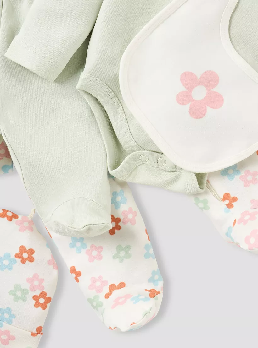 Juniors 5-Piece Floral Print Clothing Set-4