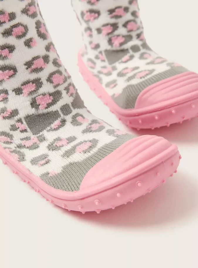 Juniors All-Over Animal Print Sneaker Booties-3