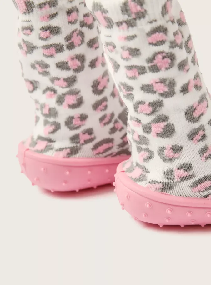 Juniors All-Over Animal Print Sneaker Booties-4