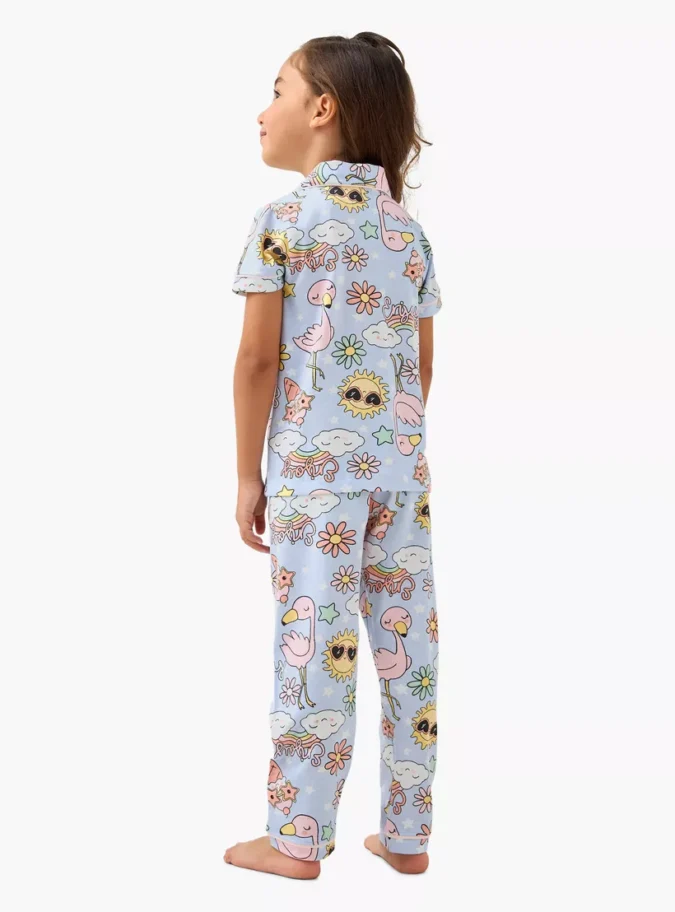 Juniors All-Over Printed Shirt and Pyjama Set-4