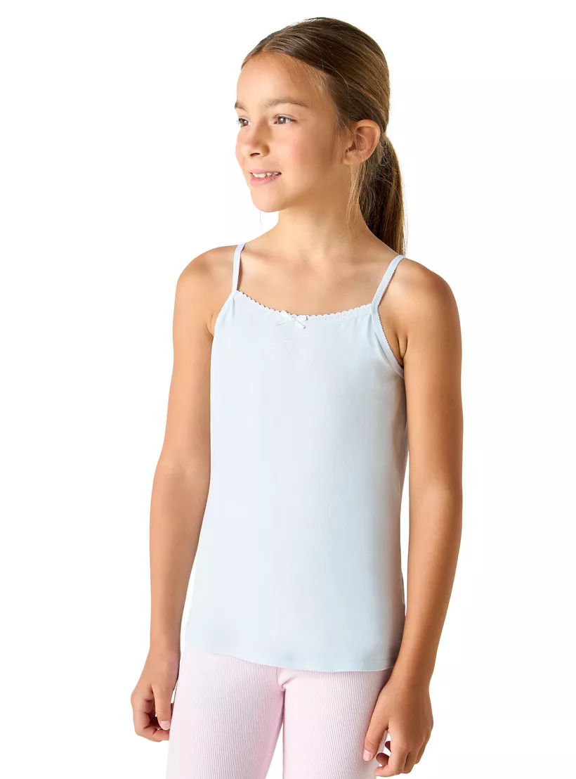 Juniors Assorted Camisole with Bow Detail - Set of 3-3