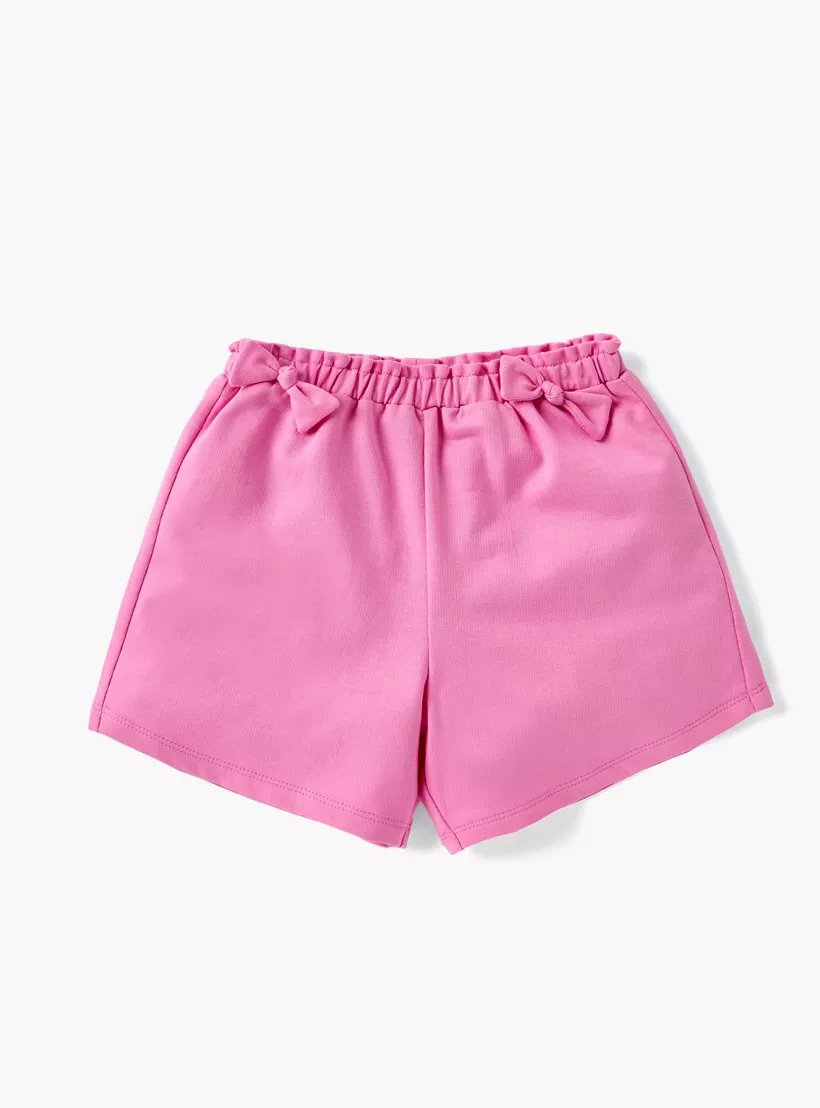 Juniors Assorted Shorts with Bow Detail and Elasticated Waist - Set of 2-2